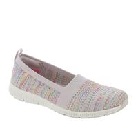 SKECHERS MODERN COMFORT WOMEN'S Women's BE Cool-Sherbet Skies Loafer Flat, Natural Multi, 9