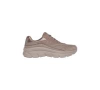 Skechers Modern D'Lux Free Mind, Zapatillas Mujer, Dark Taupe Suede/Mesh, 36 EU