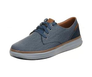 Skechers Moreno CanvasShoe para Hombre, Azul Nvy 417, 7 UK Wide