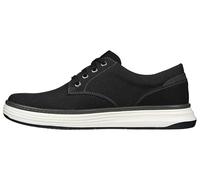 Skechers Moreno - Zapatos Oxford de Lona para Hombre, Black, 7.5 UK Wide