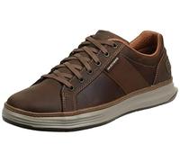 Skechers MORENO WINSOR, Zapatillas para Hombre, Dark Brown Leather, 47.5 EU