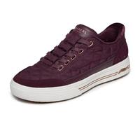 Skechers Mujer Arch Fit Arcade Cuddle Steps Slip-In Entrenador, Wine Nylon Duraleather Suede, 38.5 EU