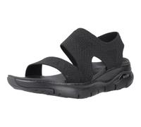 Skechers Sandalia de mujer Cali – Tejido negro – Talla 36 EU