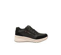 Skechers Mujer Billion Flex Luxe Up Zapatillas Deportivas, Black Duraleather Suede Mesh, 41 EU