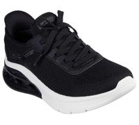 Skechers Mujer Bobs Arc Waves 2.0 Now It Slip-In ENTRENADOR, Black Engineered Knit, 37.5 EU
