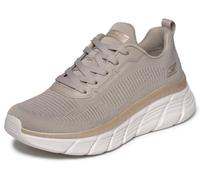 Skechers Mujer Bobs B Flex Hi Flying Hi Zapatillas Deportivas, Taupe Gold Engineered Knit, 39 EU