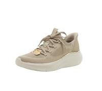 Skechers Zapatillas Bobs B Love True Delight para Mujer, Tejido de ingeniería Gris Pardo, 38.5 EU