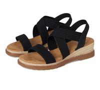 Skechers Mujer Bob's Desert KISS SERENDIPITOUS, Tela sintética negra, 39.5 EU