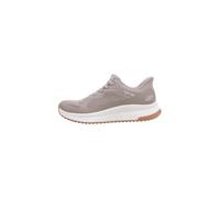 Skechers Mujer Bobs Squad 4 Staple Look Slip-In ENTRENADOR, Taupe Mesh, 38 EU