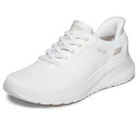 Skechers Mujer Bobs Squad Chaos Current Muse Slip-In Entrenador, Off White Textile, 37.5 EU Large