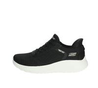 Skechers Mujer Bobs Squad Chaos Current Muse Slip-In Entrenador | Zapatillas informales, sin cordones, plantilla de espuma viscoelástica, almohadilla en el talón, suela flexible