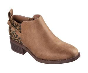 Skechers Mujer Bobs Wander Luxe Botas | Botines casuales con cierre de cremallera lateral, plantilla acolchada Skechers de espuma viscoelástica