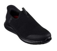 Skechers Mujer Cessnock Gwynedd Slip-In ENTRENADOR, Black Textile / Synthetic, 37.5 EU
