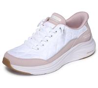 Skechers Mujer Contour Foam In Motion Slip-In ENTRENADOR, White Mesh/Lavender Duraleather/Leather/Trim, 37 EU