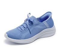 Skechers Mujer D'Lites Biggest Fan1 Trainers | Plantilla de espuma viscoelástica refrigerada por aire, entresuela acolchada con suela flexible, tenis deportivos de moda con