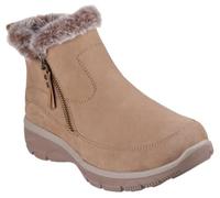 Skechers Mujer Easy Going Cool Zip! Boots | Ajuste relajado, espuma viscoelástica refrigerada por aire, forro de piel sintética, cremallera lateral
