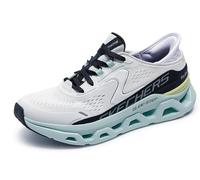 Skechers Mujer Glide-Step Altus Slip-In ENTRENADOR, White Synthetic/Mesh/Multi Trim, 38 EU