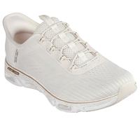 Skechers Mujer Glide-Step Gratify Pace Slip-In ENTRENADOR, Natural Mesh/ Gold Trim, 40 EU