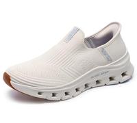 Skechers Mujer Glide-Step Pro Everyday Citizen Slip-In ENTRENADOR, Natural Knit/Periwinkle Trim, 41 EU