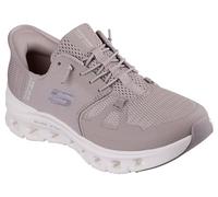 Skechers Mujer Glide-Step Pro Slip-In ENTRENADOR, Taupe Mesh/Silver Trim, 38 EU