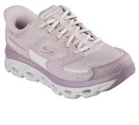 Skechers Mujer Glide-Step Sole Paradise Valley Slip-In ENTRENADOR, Pink Leather/Synthetic/Textile, 40 EU
