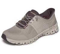 Skechers Mujer Glide-Step Stargaze Slip-In ENTRENADOR, Dark Taupe Mesh, 38 EU