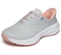 Skechers Mujer Go Golf Women's Synthetic Upper Lace Up Spike Less Golf Shoe Slip-In Entrenador, Light Gray/Pink, 39 EU