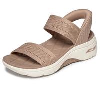 Skechers Mujer Go Walk Arch Fit 2.0 Sandal Slip-In Entrenador, Tan, 41 EU