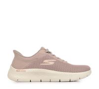 Skechers Mujer Go Walk Flex Carla Slip-In ENTRENADOR, Taupe Textile/Trim, 41 EU