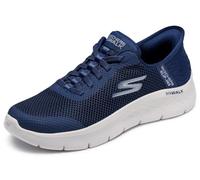 Skechers Mujer Go Walk Flex Grand Entry Slip-In ENTRENADOR, Navy Textile/White Trim, 37 EU