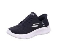 Skechers Mujer GO Walk Flex Grand Entry Zapatillas, Black Textile/White Trim, 36 EU