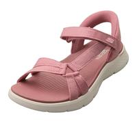 Skechers Mujer Go Walk Flex Sandal Illuminate Slip-In ENTRENADOR, Mauve Textile, 40 EU
