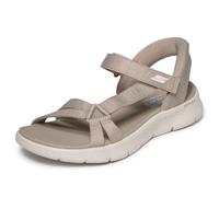 Skechers Mujer Go Walk Flex Sandal Illuminate Slip-In ENTRENADOR, Taupe Textile, 39 EU