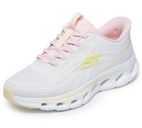Skechers Mujer Go Walk Glide-Step 2.0 Maria Slip-In Entrenador | Zapatos sin cordones manos libres, plantilla Goga Mat refrigerada por aire, amortiguación ultra go, lavable a máquina, vegana
