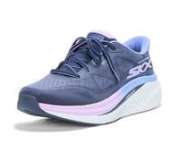 Skechers Go Walk MAX - Tenis Deportivos para Mujer con amortiguación de Arco, Tela Azul Marino con Ribete Lavanda, 39 EU