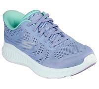 Skechers Mujer Go Walk Now Khloe Slip-In ENTRENADOR, Blue Textile/Green Trim, 39.5 EU