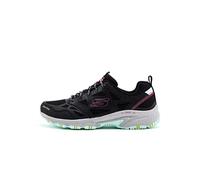 Skechers Zapatillas de deporte para mujer HILLCREST PURE ESCAPADE Negro cuero/malla multicolor 36 EU