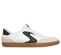 Skechers Mujer Hotshot Perfect Choice Slip-In ENTRENADOR, White Duraleather Black Leather^ Trim, 36 EU