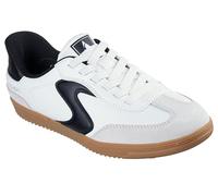 Skechers Hotshot Choice, Zapatillas Mujer, White Duraleather/Black Leather/Trim, 38.5 EU