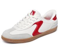 Skechers Hotshot Choice - Tenis para Mujer, Color Blanco y Rojo, Talla 5