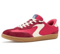Skechers Mujer Hotshot Soft Luxe Slip-In Entrenador, Red Mesh Leather Off White Trim, 36 EU