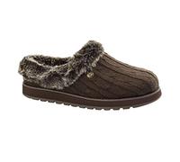 Skechers Mujer Keepsakes Ice Angel Slippers | Pantuflas informales, plantilla de espuma viscoelástica, parte superior de punto suave, forro de piel sintética