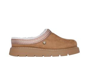 Skechers Mujer Keepsakes Lite Cozy Fest Zapatillas, Chestnut Microfiber, 37 EU