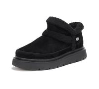 Skechers Mujer Keepsakes Lite Winter Snug Botas, Black Suede Textile Trim, 40 EU