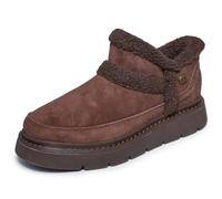 Skechers Mujer Keepsakes Lite Winter Snug Botas | Botines casuales, sin cordones, plantilla de espuma viscoelástica, parte superior de gamuza tratada con 3M Scotchgard