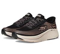 Skechers Mujer Max Cushioning Elite 2.0 Kaplan Slip-In ENTRENADOR, Black Textile/Rose Gold Trim, 39 EU
