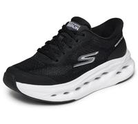 Skechers Mujer Max Cushioning Glide-Step Hartford Slip-In ENTRENADOR, Black Textile/White Trim, 37 EU