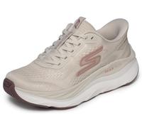 Skechers Mujer MAX Run Slip-In Entrenador | Manos libres, máxima amortiguación, plantilla Goga Mat refrigerada por aire, entresuela ultraligera, goma Goodyear