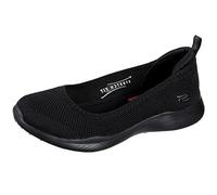 Skechers Mujer Microburst 2.0 Be Iconic Trainers, Black Stretch Fit Knit Skimmmer, 39.5 EU Ancho