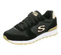 Skechers Mujer OG 85 Goldn Gurl Trainer, Black Suede/Nylon/Mesh/Rose Gold Trim, 40 EU